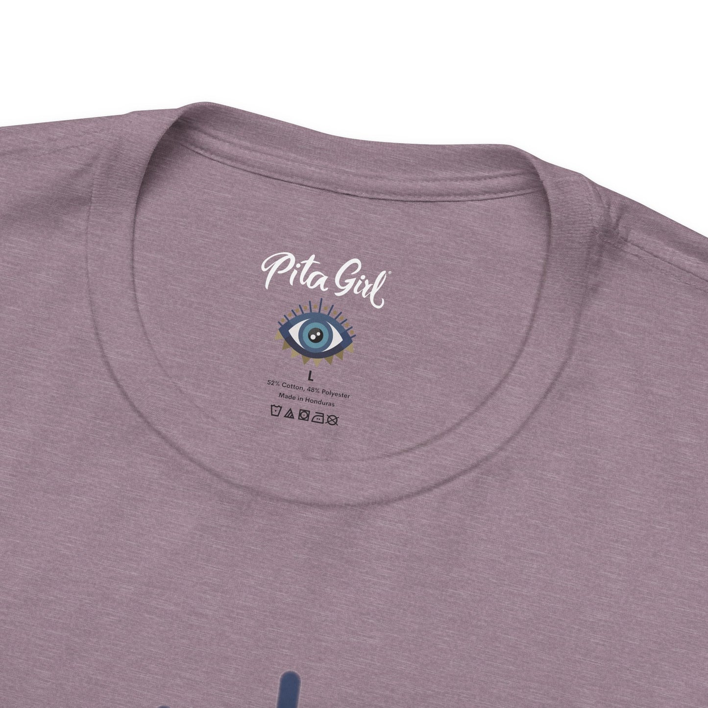 Pita Girl® Evil Eye Protection Unisex Jersey Tee - Casual Comfort for Food Lovers