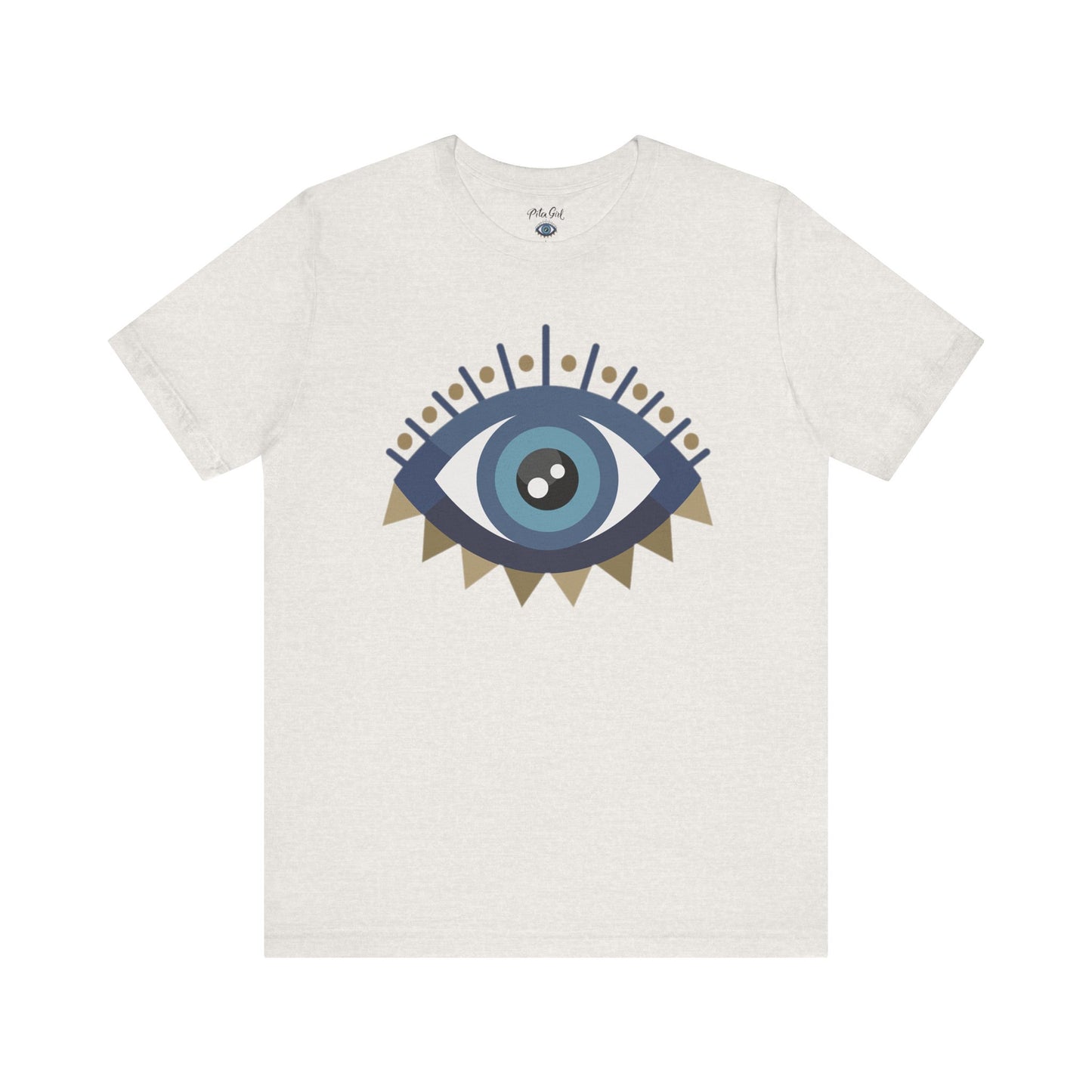 Pita Girl® Evil Eye Protection Unisex Jersey Tee - Casual Comfort for Food Lovers