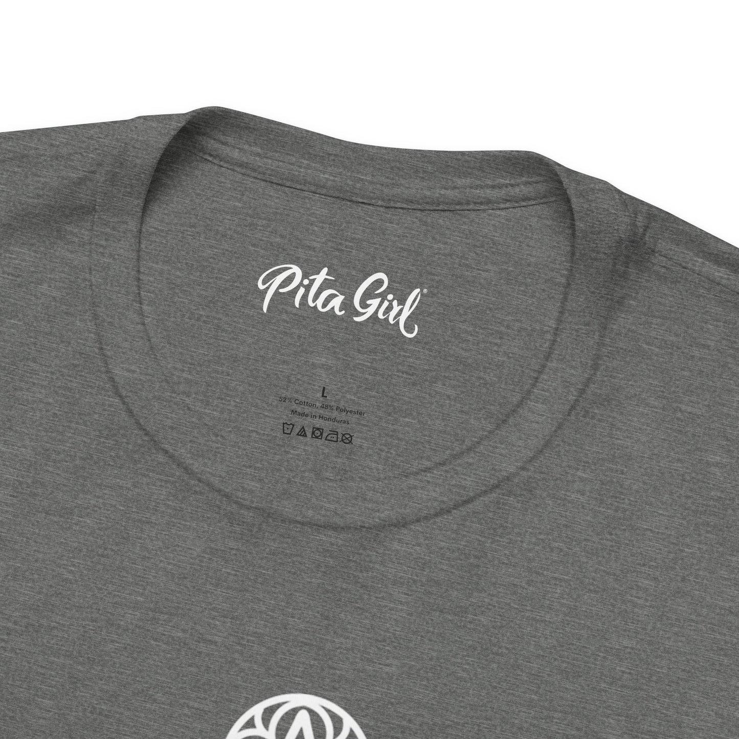 Pita Girl® Hamsa Palm Hand  Unisex Jersey Tee - Casual Comfort for Food Lovers