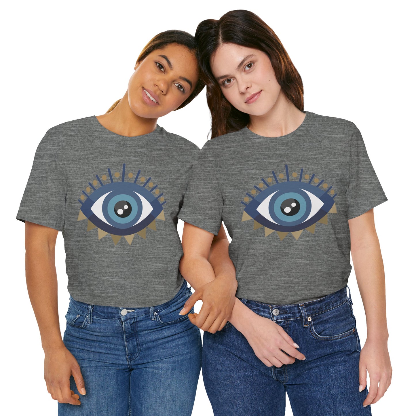 Pita Girl® Evil Eye Protection Unisex Jersey Tee - Casual Comfort for Food Lovers