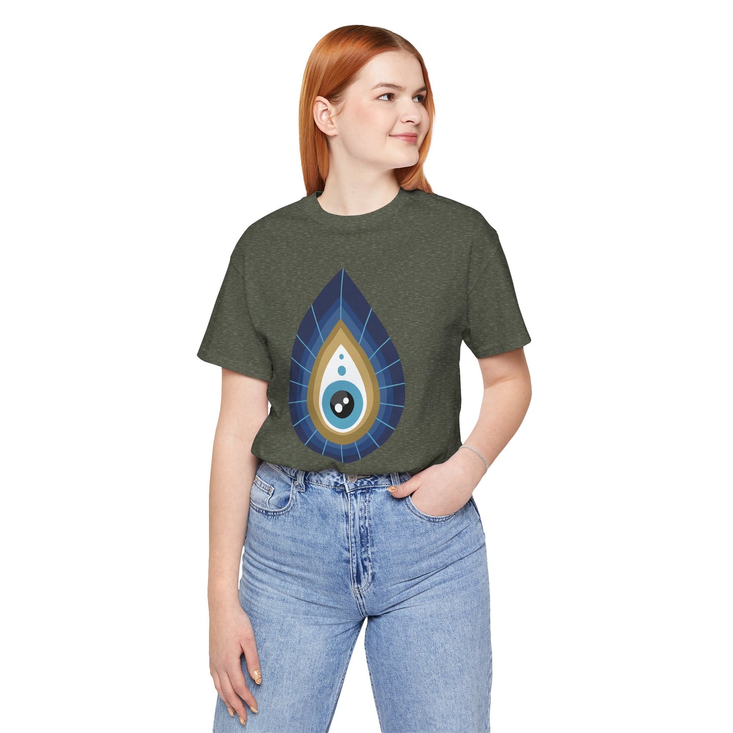 Pita Girl® Evil Eye Tee Protection Unisex Jersey Tee - Casual Comfort for Food Lovers
