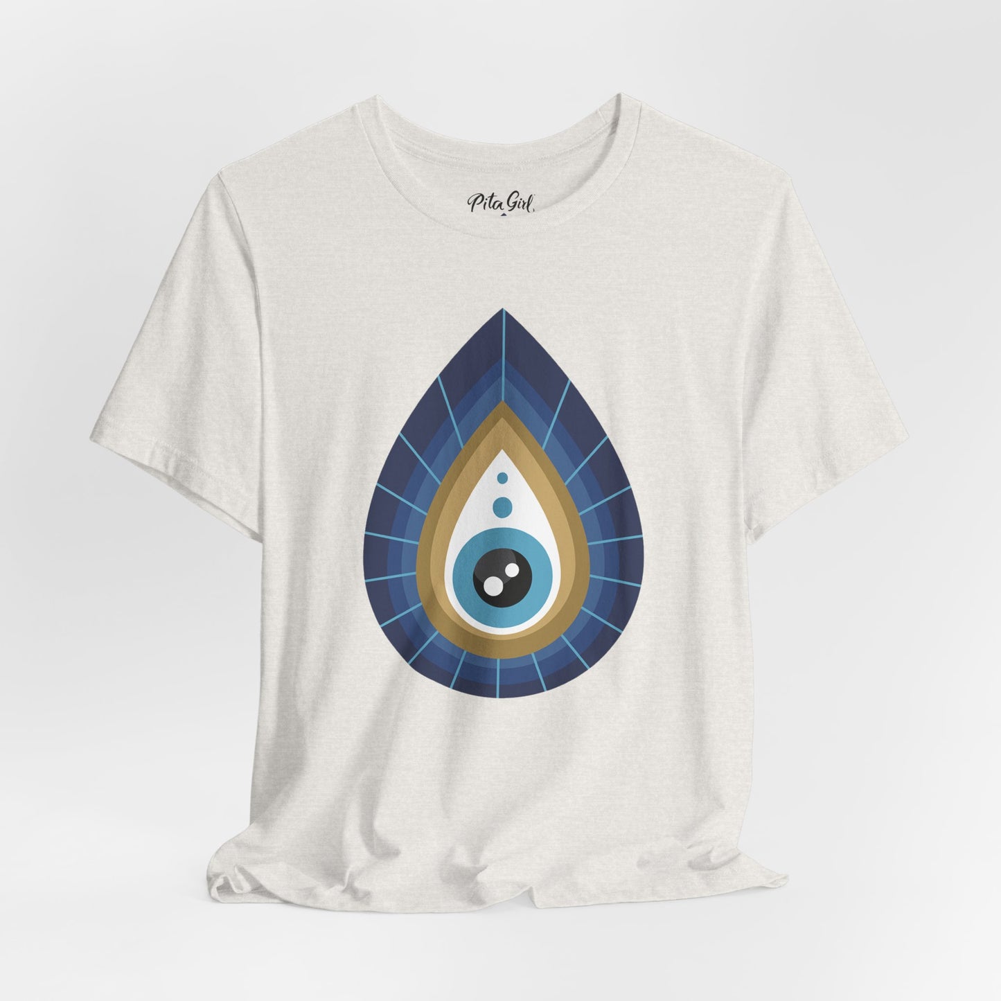Pita Girl® Evil Eye Tee Protection Unisex Jersey Tee - Casual Comfort for Food Lovers