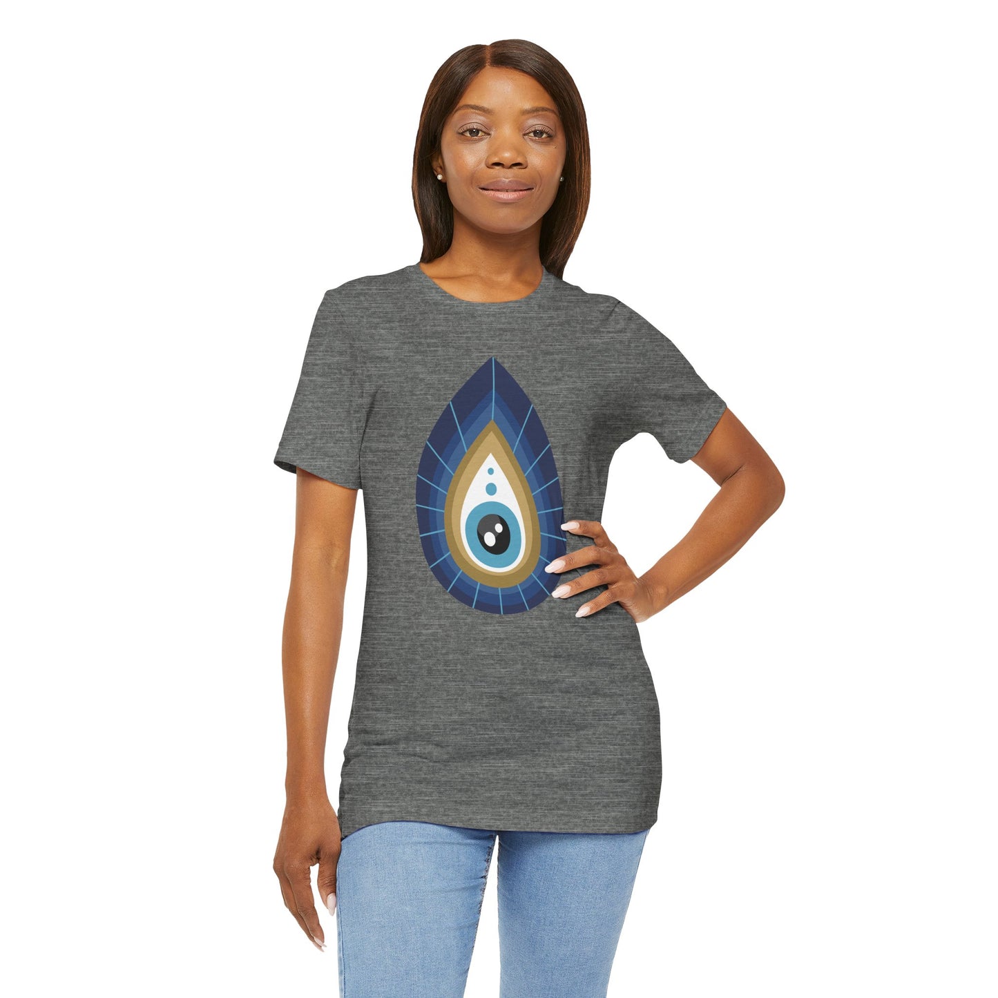 Pita Girl® Evil Eye Tee Protection Unisex Jersey Tee - Casual Comfort for Food Lovers