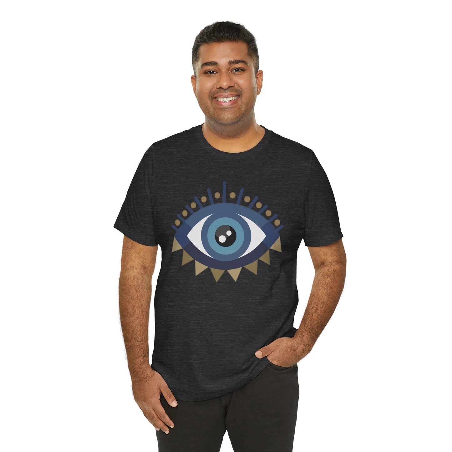 Pita Girl® Evil Eye Protection Unisex Jersey Tee - Casual Comfort for Food Lovers
