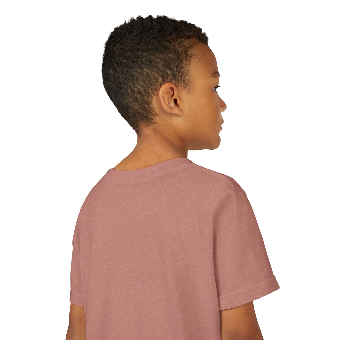 Youth Short Sleeve Tee with Hamsa Design - Boho Chic T-Shirt for Spiritual Kids