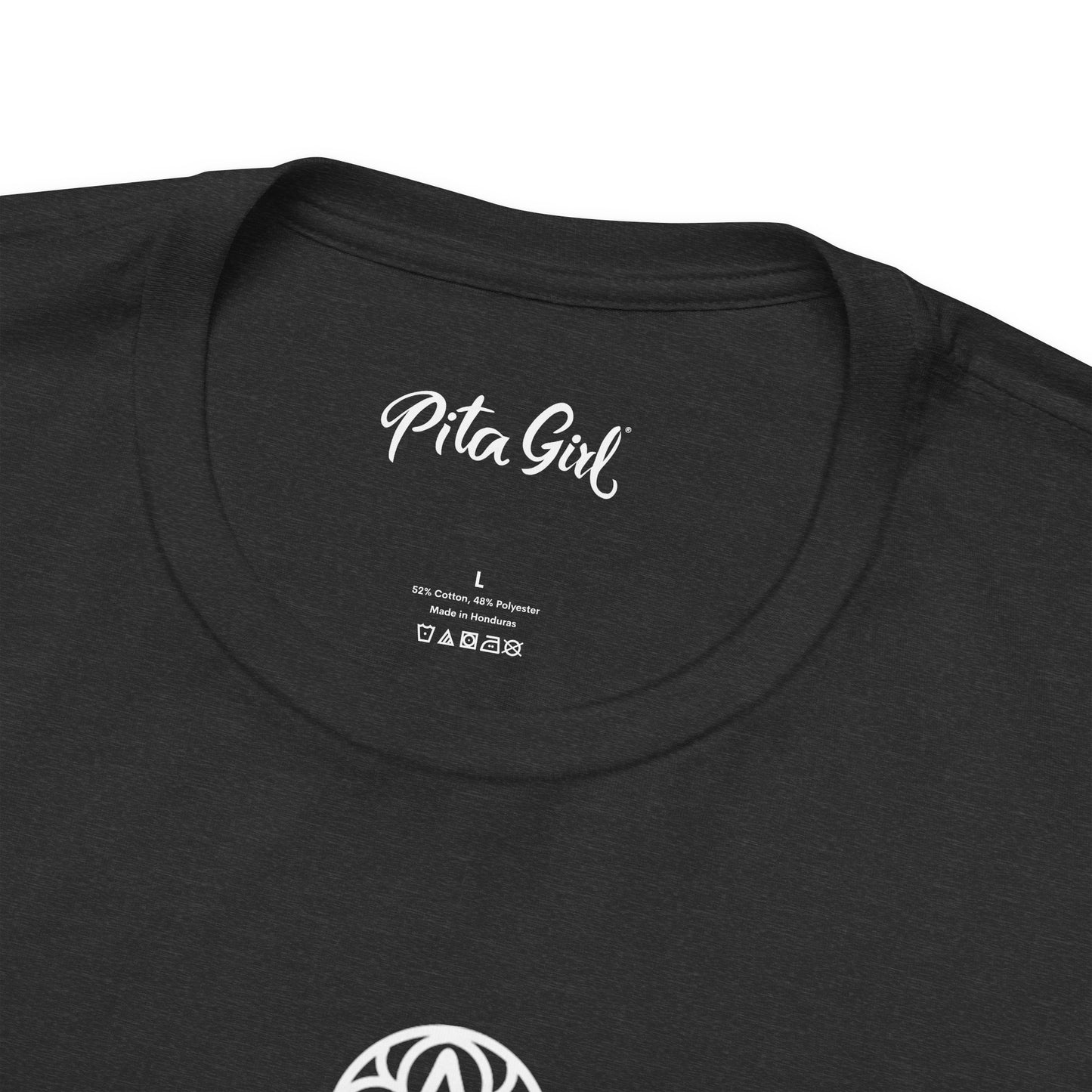 Pita Girl® Hamsa Palm Hand  Unisex Jersey Tee - Casual Comfort for Food Lovers