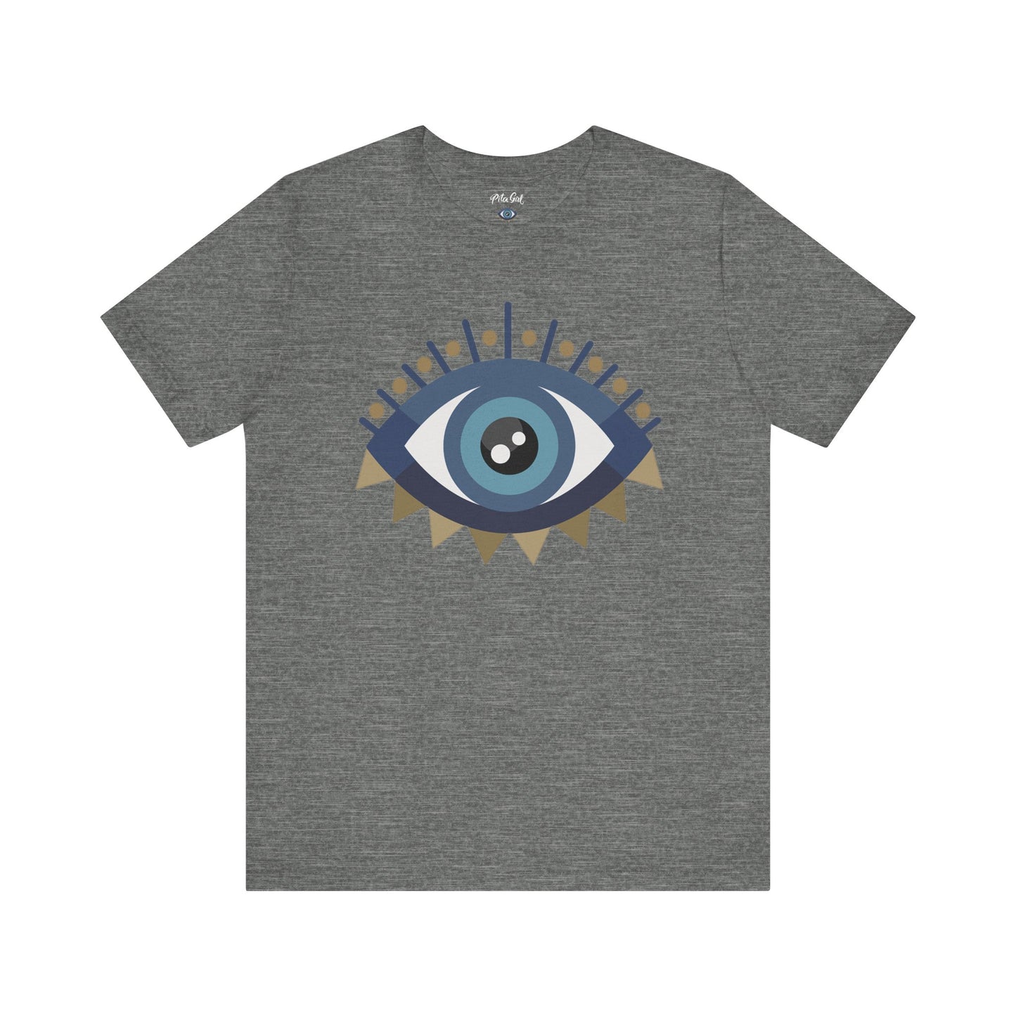 Pita Girl® Evil Eye Protection Unisex Jersey Tee - Casual Comfort for Food Lovers