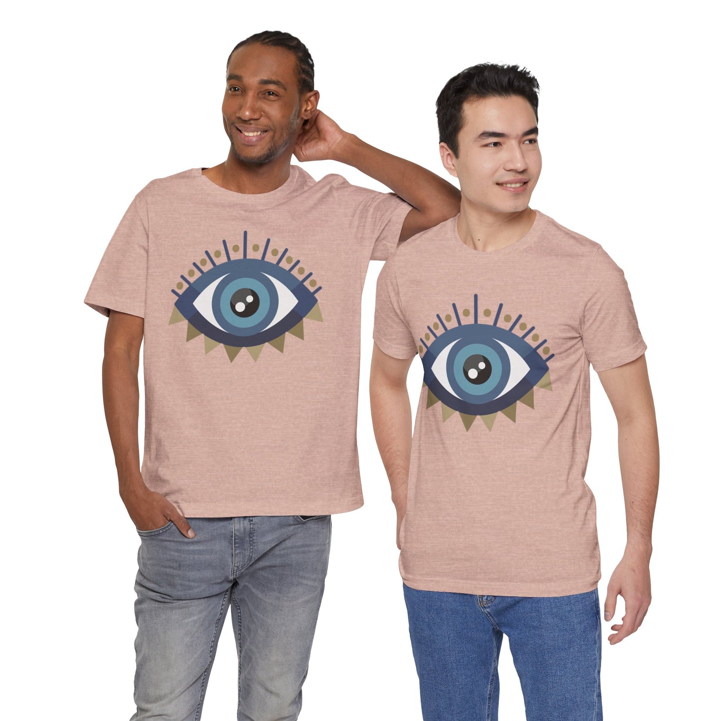 Pita Girl® Evil Eye Protection Unisex Jersey Tee - Casual Comfort for Food Lovers