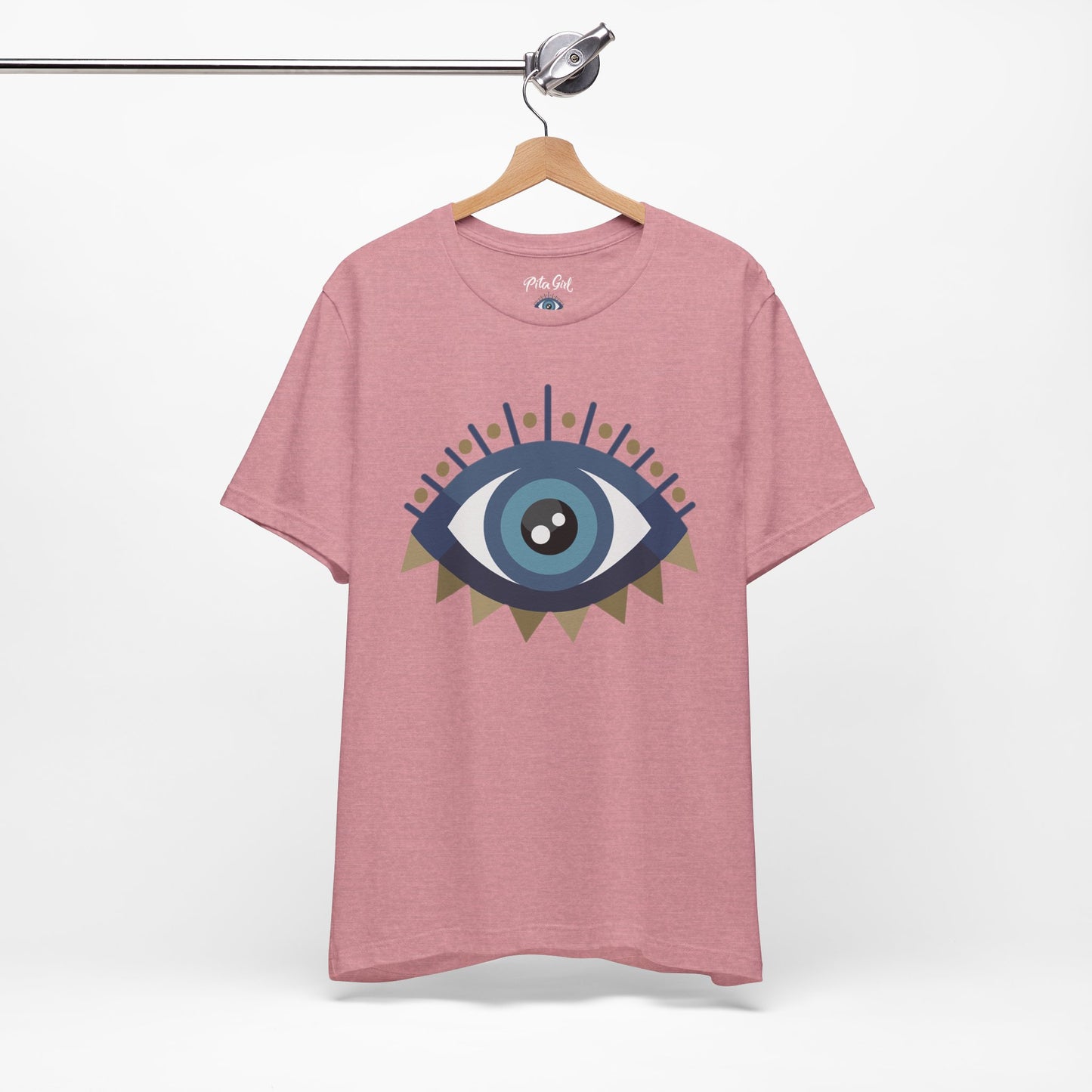 Pita Girl® Evil Eye Protection Unisex Jersey Tee - Casual Comfort for Food Lovers