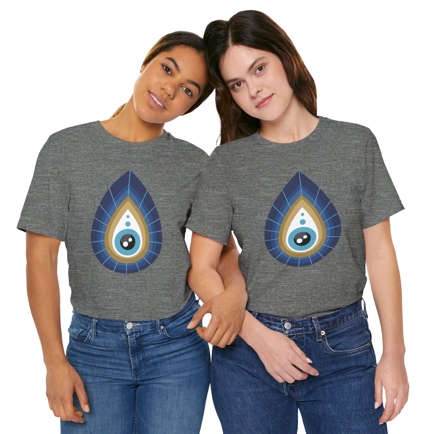 Pita Girl® Evil Eye Tee Protection Unisex Jersey Tee - Casual Comfort for Food Lovers