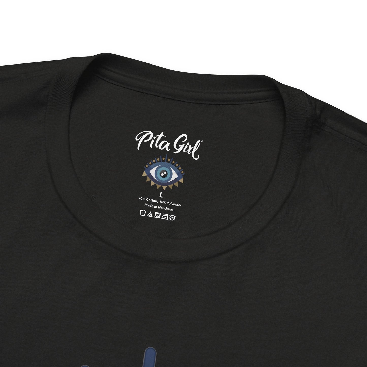 Pita Girl® Evil Eye Protection Unisex Jersey Tee - Casual Comfort for Food Lovers