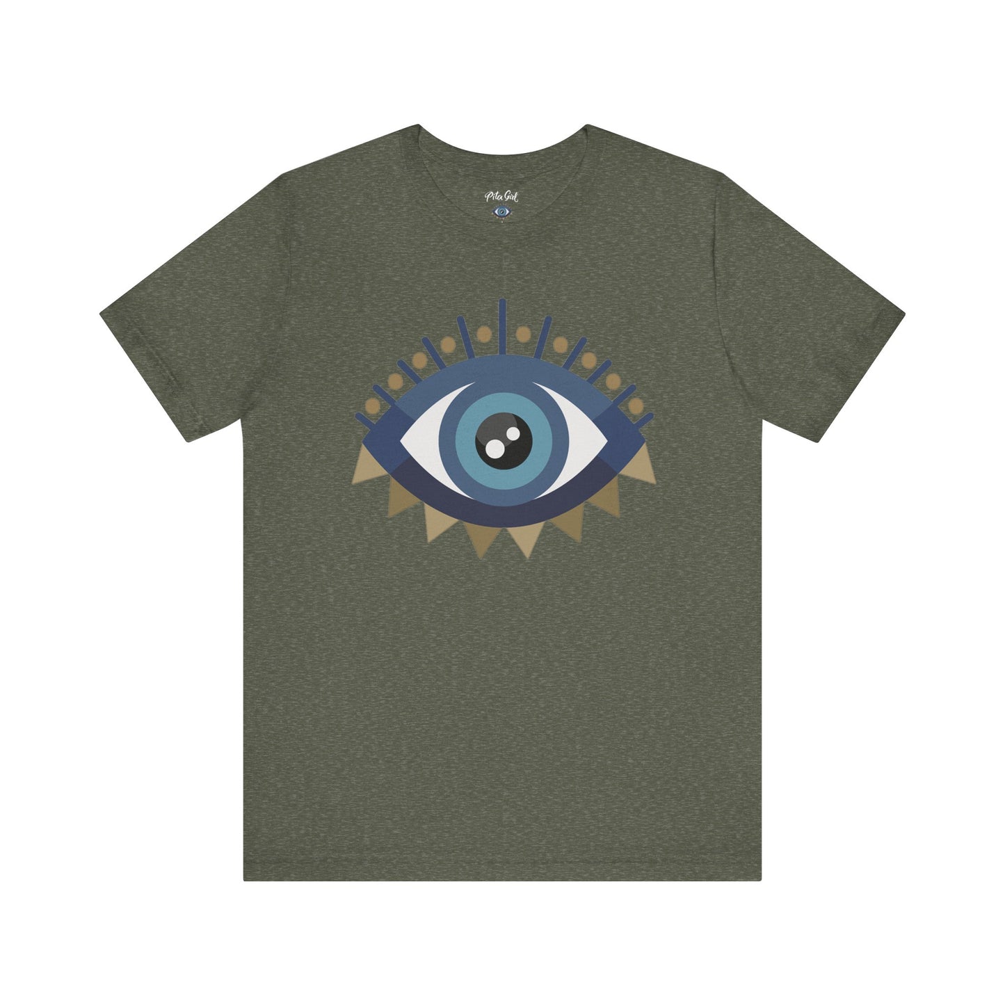 Pita Girl® Evil Eye Protection Unisex Jersey Tee - Casual Comfort for Food Lovers