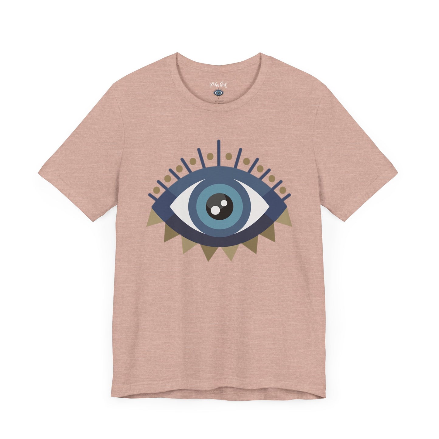 Pita Girl® Evil Eye Protection Unisex Jersey Tee - Casual Comfort for Food Lovers