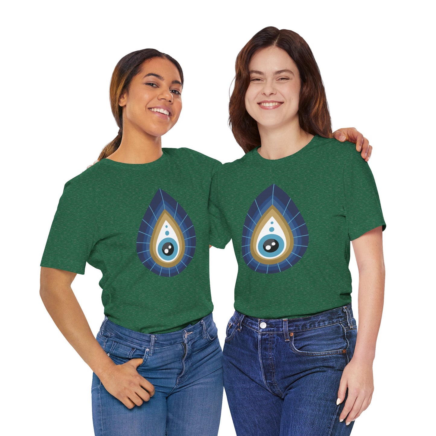 Pita Girl® Evil Eye Tee Protection Unisex Jersey Tee - Casual Comfort for Food Lovers