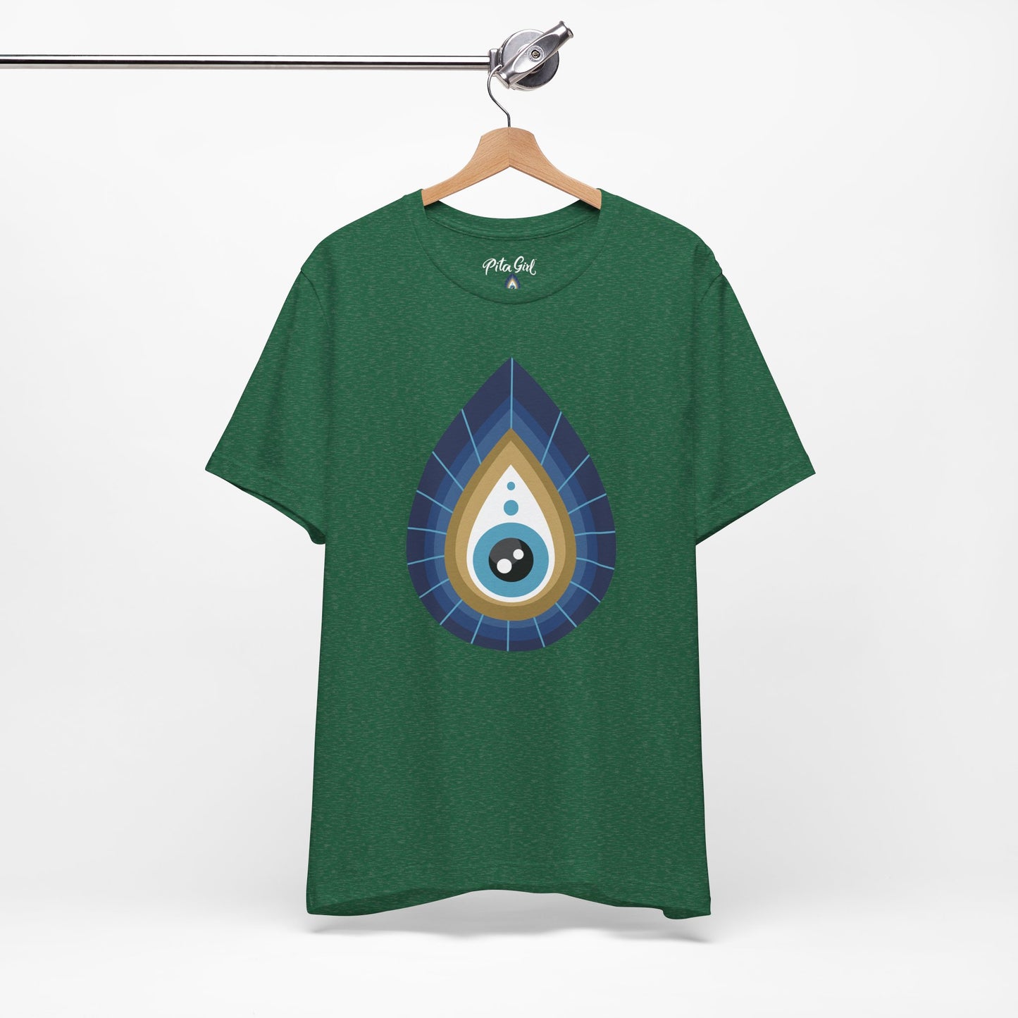 Pita Girl® Evil Eye Tee Protection Unisex Jersey Tee - Casual Comfort for Food Lovers