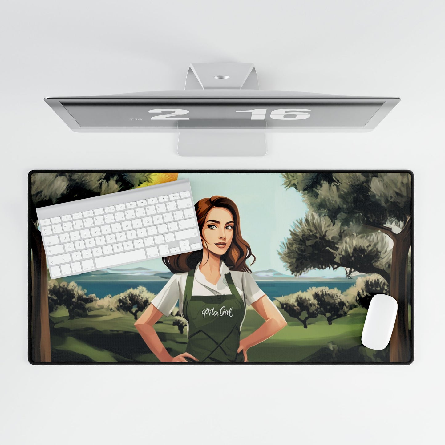 Pita Girl Desk Mat For Desks / Kitchen