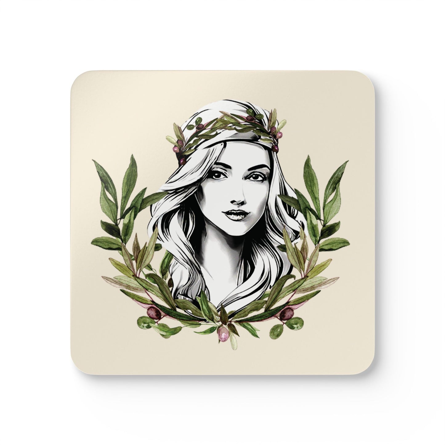 Pita Girl® - 4 Piece Cork Coaster Set