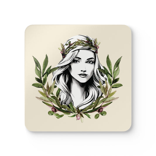 Pita Girl® - 4 Piece Cork Coaster Set