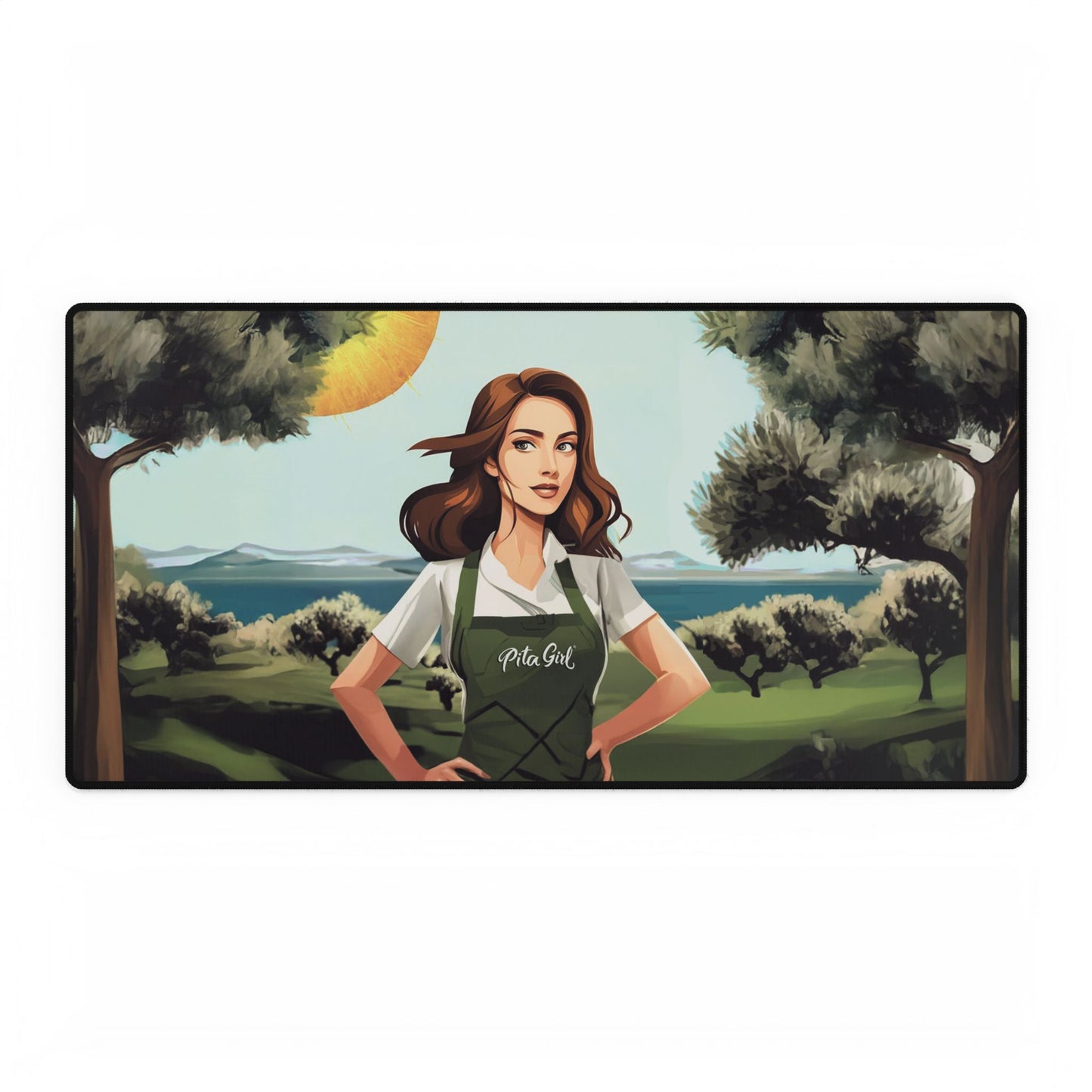 Pita Girl Desk Mat For Desks / Kitchen