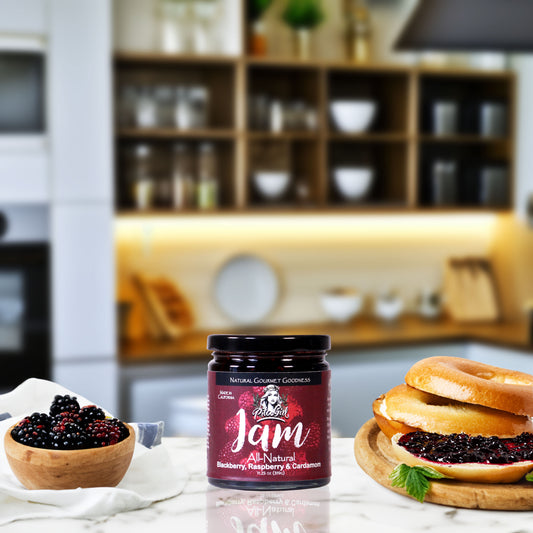 Blackberry Raspberry Jam with Cardamom